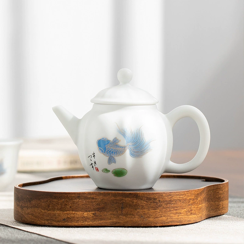 Ceramic teapot, tea set, flavored tea for home use, red (black) tea, tea cup