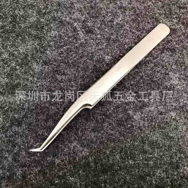 False eyelashes, tweezers, golden professional set for eyelashes, eyelash curler for extension stainless steel