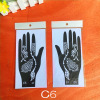 Henna, tattoo, inkjet painted design template, India