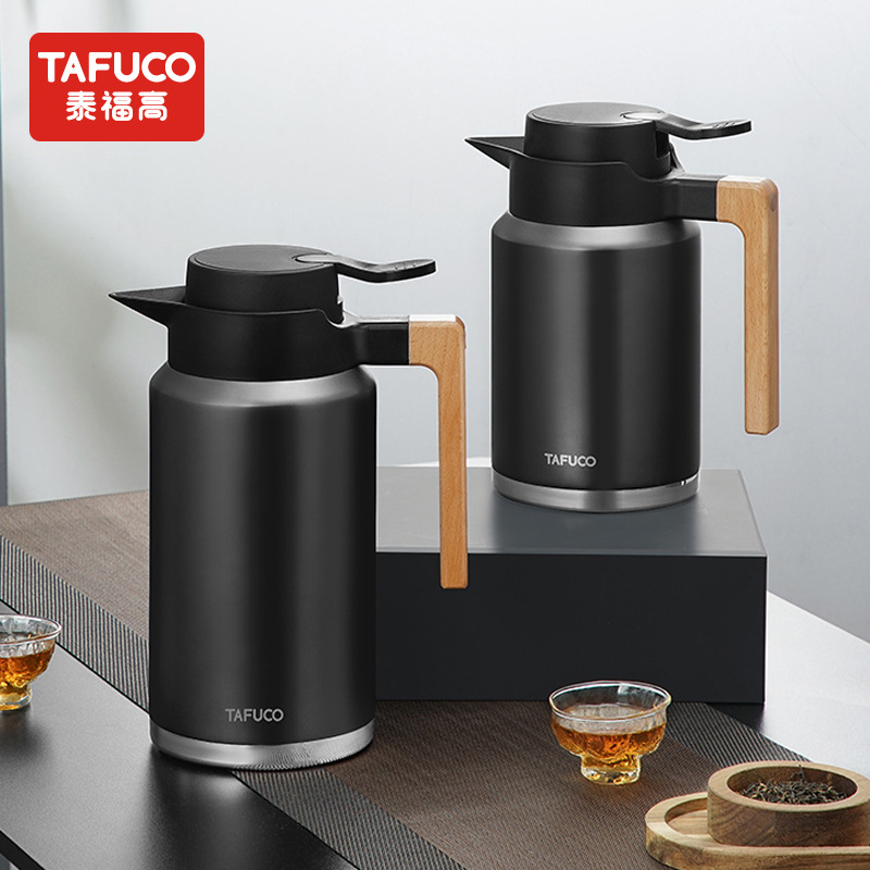 日本泰福高新款保温壶304不锈钢保温瓶大容量开水壶保温壶T1180|ru