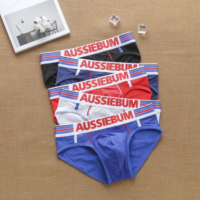 aussiebum Men's Fashion Super Cool European and American Pure Cotton Briefs Student Youth Pants aussiebum Men's Fashion Super Cool European and American Pure Cotton Briefs Student Youth Pants