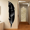 Acrylic mirror, sticker for bedroom, decorations, self-adhesive wallpapers on wall, mirror effect, 3D, Amazon