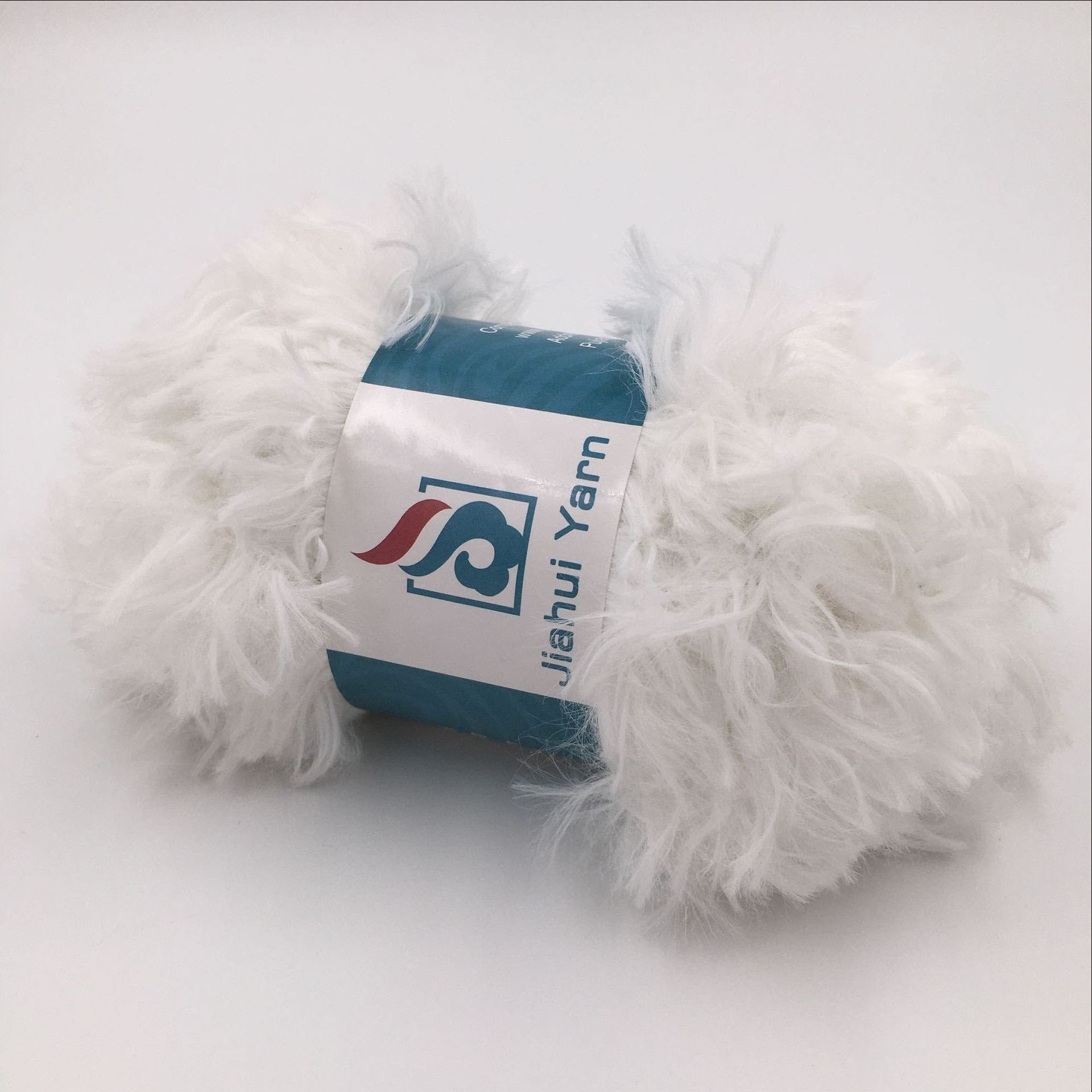 厂家定制 4cm锦纶羽毛纱 仿貂毛 100%锦纶 手套围巾帽子 花式纱