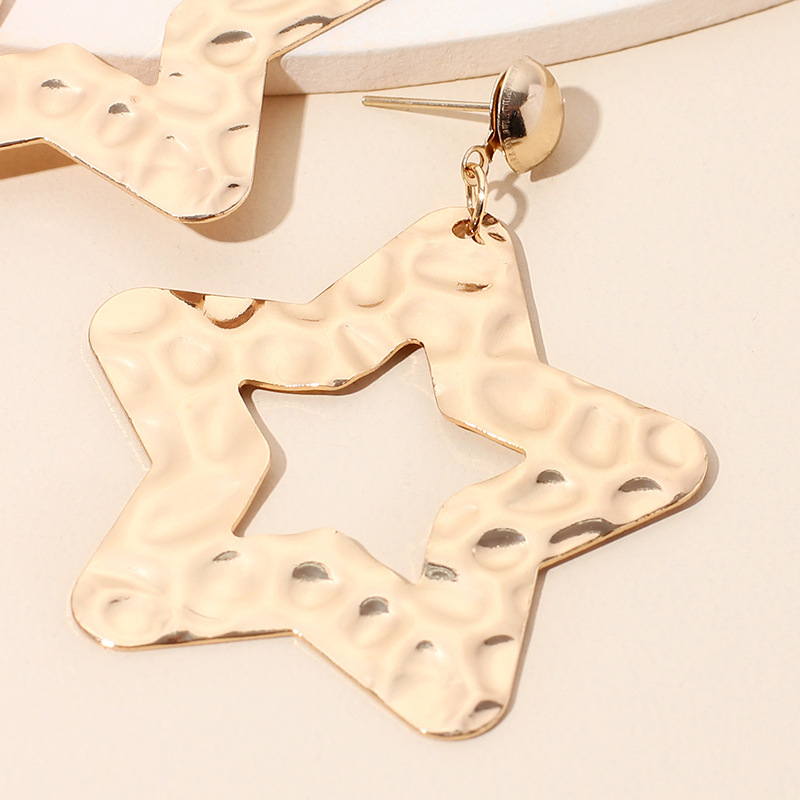 9g Weight Earrings Classification Wedding, Travel, Birthday, Festival Occasion Women'S Gender Gold, Silver Color Simple Love Star Retro Earrings Wholesale Nihaojewerly 15