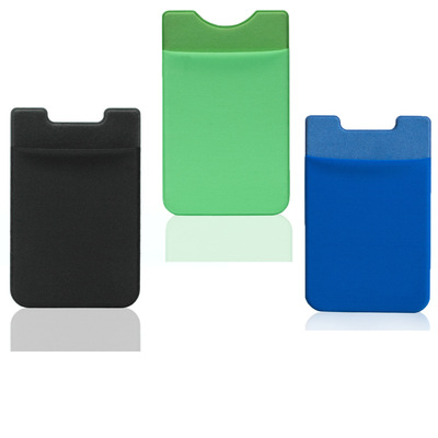 亚马逊热销货源 莱卡布手机卡套 现货批发 3M手机贴袋|ru