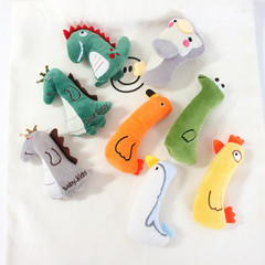 卡通創意充棉毛絨動物公仔恐龍胸針衣服包包配飾圍巾鞋襪配件輔料