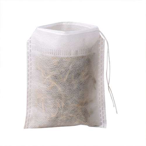 100pc 6*8cm drawn non-woven tea bag, empty tea bag, disposable Chinese medicine bag, decoction bag