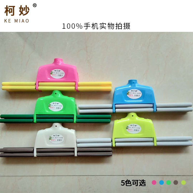 Ventas directas de la fábrica 38cm plástico fregona de algodón retráctil varilla de acero inoxidable esponja fregona rodillo squeeze fregona