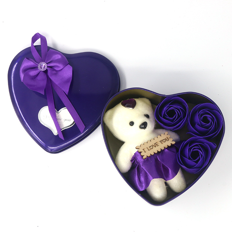 La Saint-valentin Romantique Animal Savon Fleur Mariage Date Une Rose display picture 5