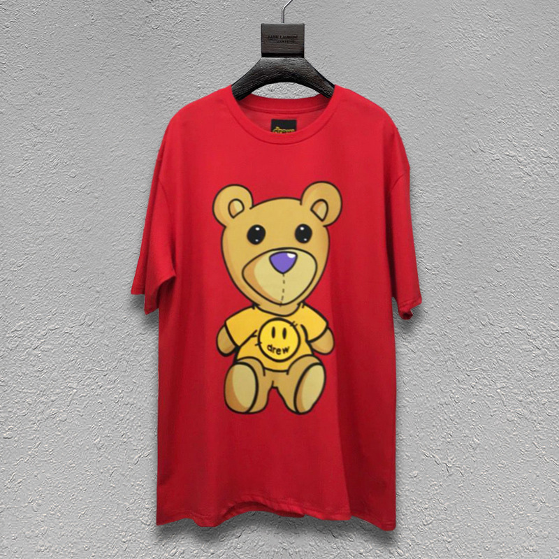 red designer tee