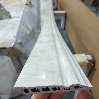 PVC踢脚线 367白玉8-10公分防潮仿大理石线条地脚线厂家直销优惠