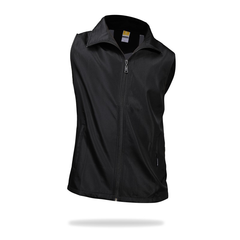 團體工廠廣告衫定制-志原者活動雙層內網正黑色中厚拉鏈馬夾