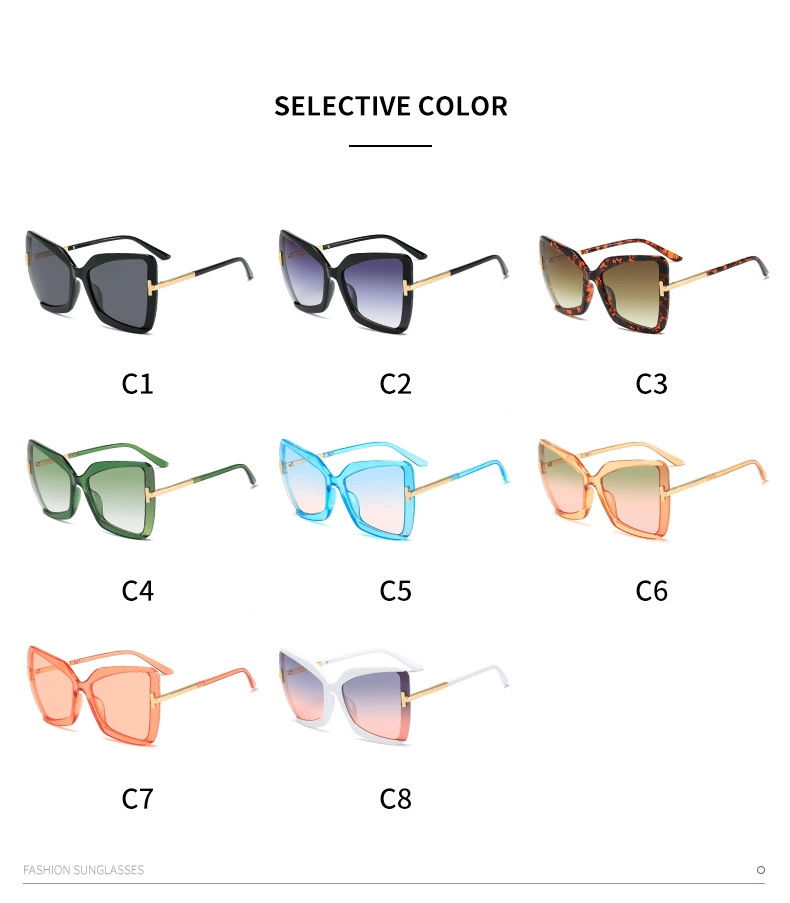 Brand Designer T Sunglasses 2022 New Oversized Square Women Sun Glasses Female Big Frame Colorful Shades for Women Oculos rectangle sunglasses