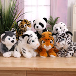 Плюшевая реалистичная игрушка, памятная кукла подходит для фотосессий, реквизит, тигр, панда, зоопарк