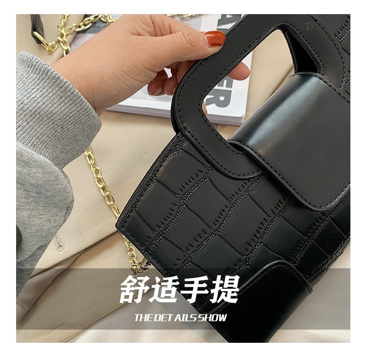 New  Chain French Crocodile Pattern Simple One-shoulder Messenger Handbag display picture 45