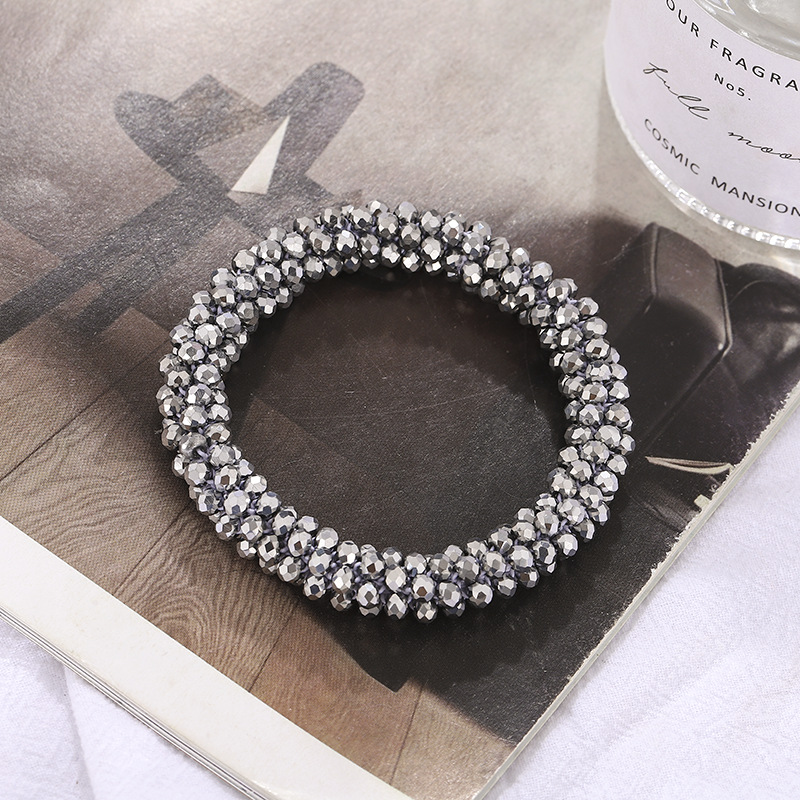 1 Piece Simple Style Circle Artificial Crystal Handmade Women's Bangle display picture 8