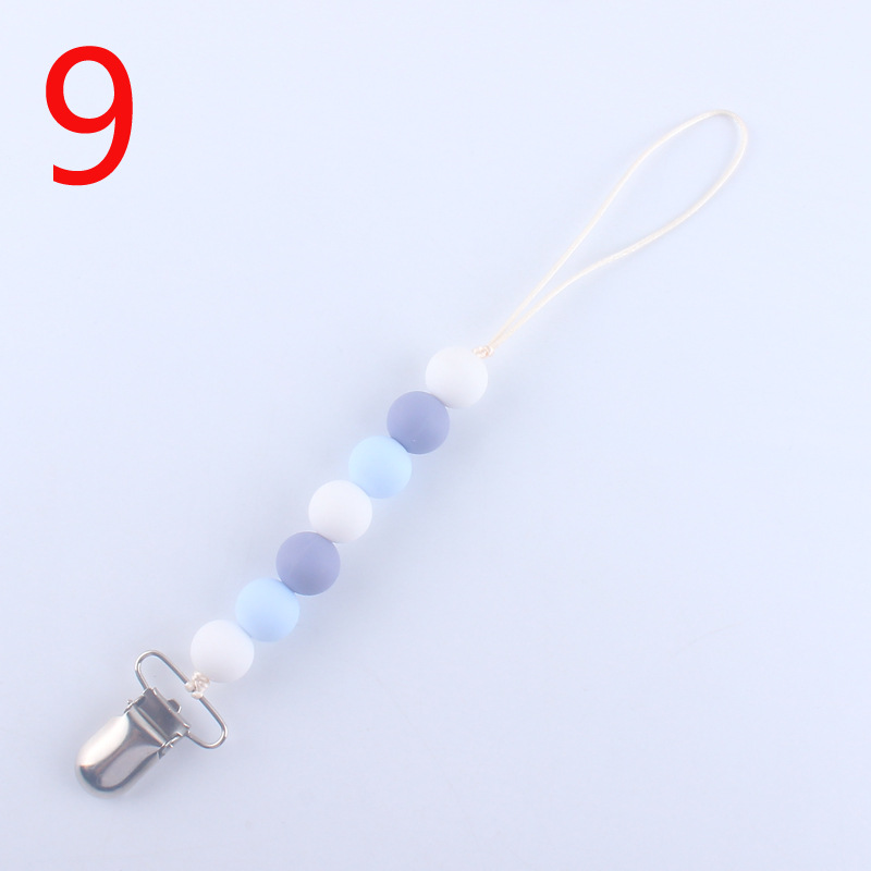 Silicona calmante chupete cadena bebé mordedor chupete clip cadena mordedor amoladora cadena anti-caída cadena anti-perdida Nuevo