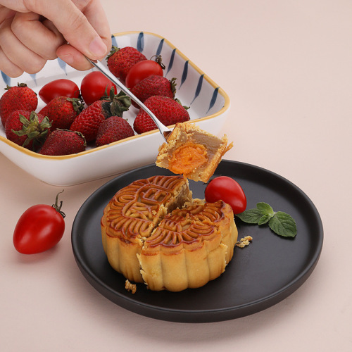Manufacturer stainless steel fruit fork wholesale logo birthday cake knife and fork set gift tableware Mid-autumn moon cake knife and fork