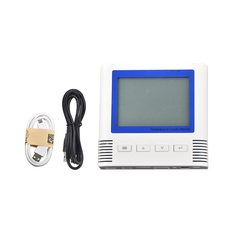 温湿度计高精度工业充电自动温度湿度记录仪医药冷藏GSP认证报警