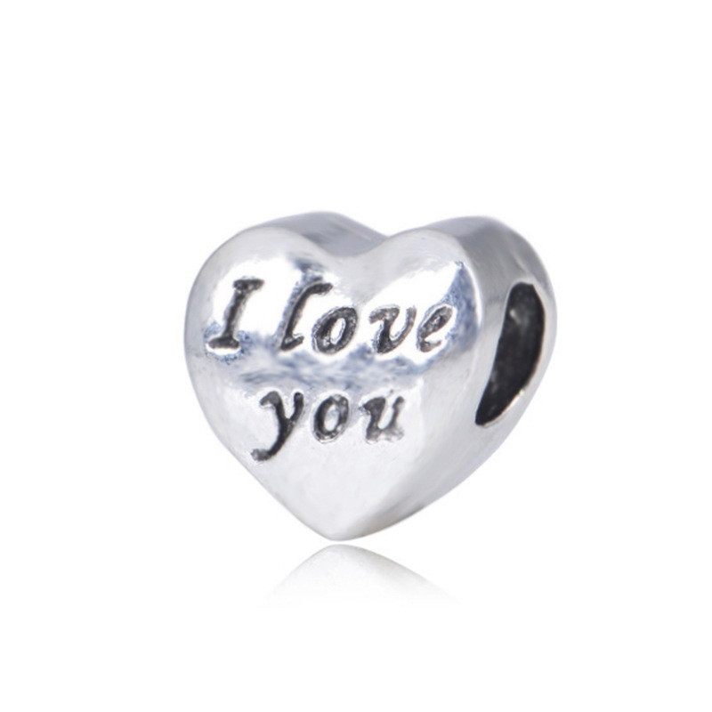 1 Piece Metal Rhinestones Heart Shape Polished Pendant Beads display picture 1