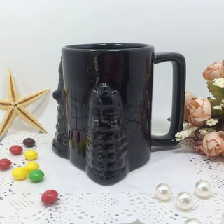 创意不规则异形杯  注浆工艺马克杯 酒桶杯牛奶杯色釉陶瓷杯定制