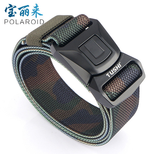ENNIU's new 3.8 quick release buckle outdoor safety outer belt quick-drying pure nylon trouser belt training belt
