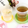 Cartoon cute handheld cup with glass, street children's sports bottle for traveling