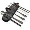 Handheld tableware stainless steel, straw, chopsticks, set