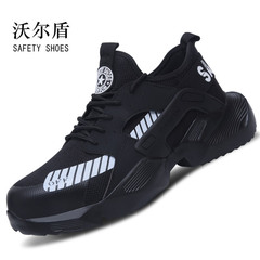 Cross-border new safety shoes, anti-puncture and anti-strike, summer lightweight breathable mesh work shoes, casual safety shoes