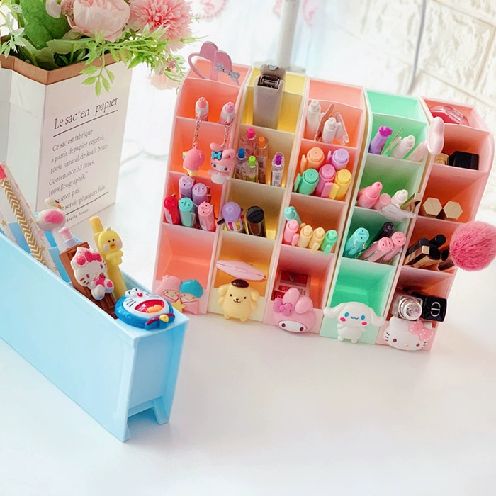 Cute table pens holder, stationery, storage system, lipstick, brush, new collection
