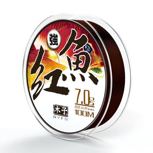 木子100米红鱼尼龙线台钓海钓 路亚子线主线透明尼龙鱼线渔具批发