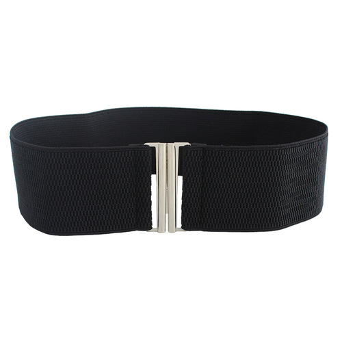 Women's versatile elastic waistband with adjustable width dresses and tops, sweaters, decorative elastic waist tie, black 5cm and 6cm
