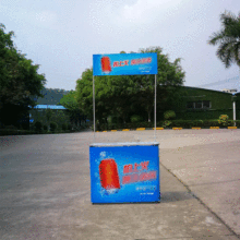 铝合金折叠展示台拉网折叠桌超市展示架子桌广告促销台促销展台