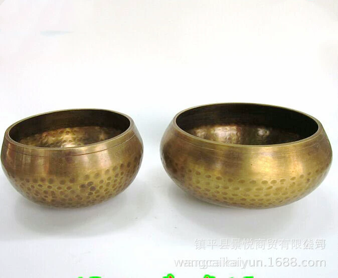 Медный Будда Buddhist Sound Bowl Головной сосуд, медный турбина, чаши, бронзовый шар, оптом