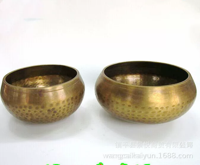 Медный Будда Buddhist Sound Bowl Головной сосуд, медный турбина, чаши, бронзовый шар, оптом