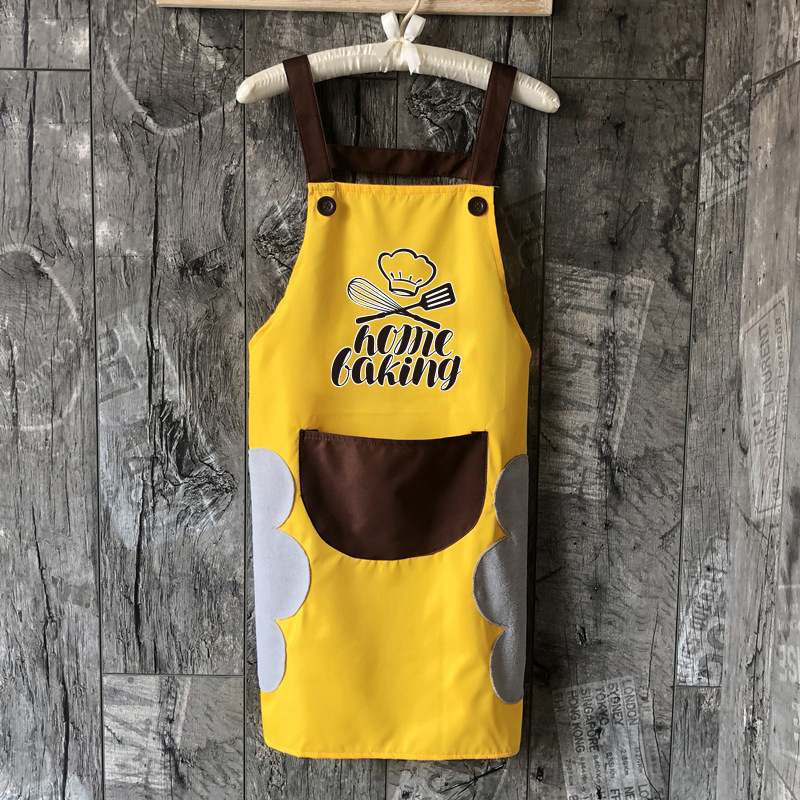 Delantal de mano borrable primavera y otoño hogar cocina impermeable a prueba de aceite bata babero adulto cocina mujer más tamaño cintura de la moda