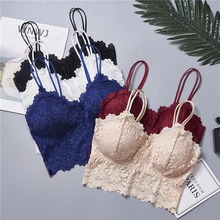 Women Tank Underwear Lace Bra Crop Tops BrassiereŮ