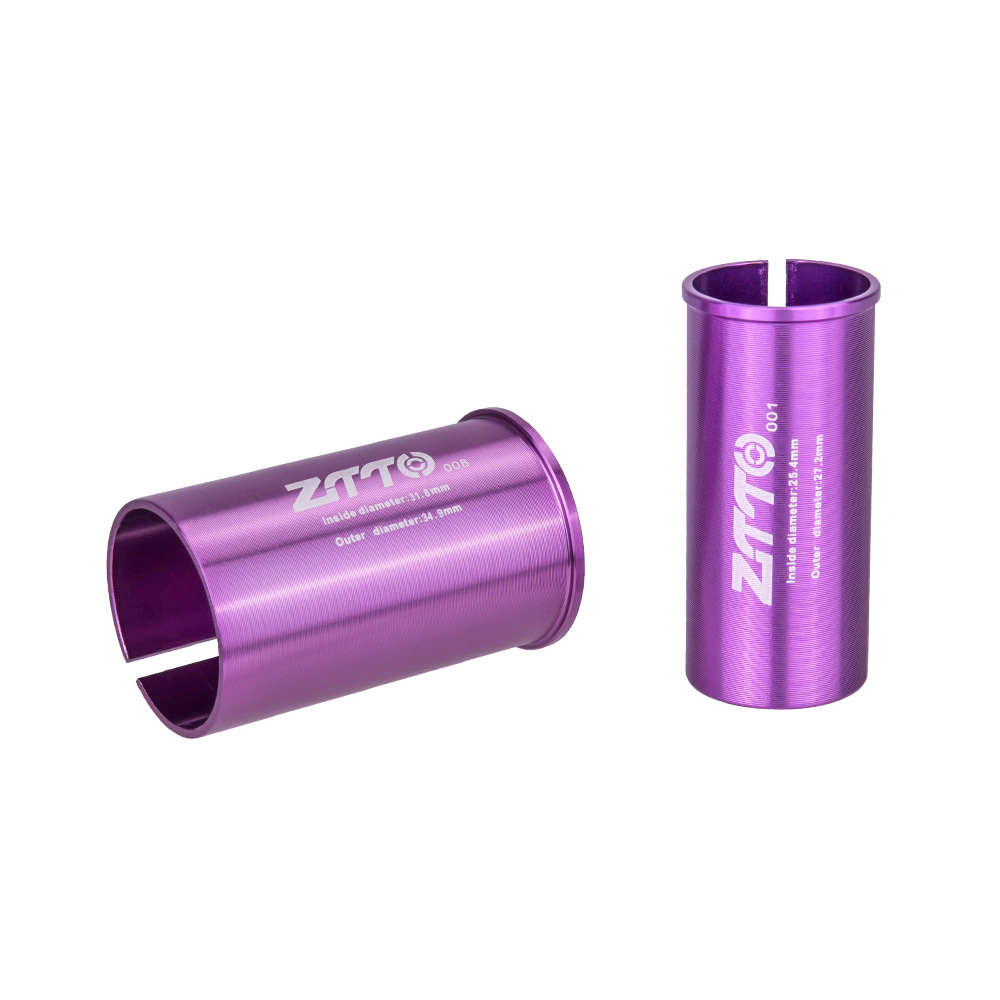 Traje de diámetro variable de la varilla del asiento del asiento de la bicicleta Traje plegable de la carretera de montaña Conversión del buje del tubo del asiento del automóvil 27.2/31.6/34.9