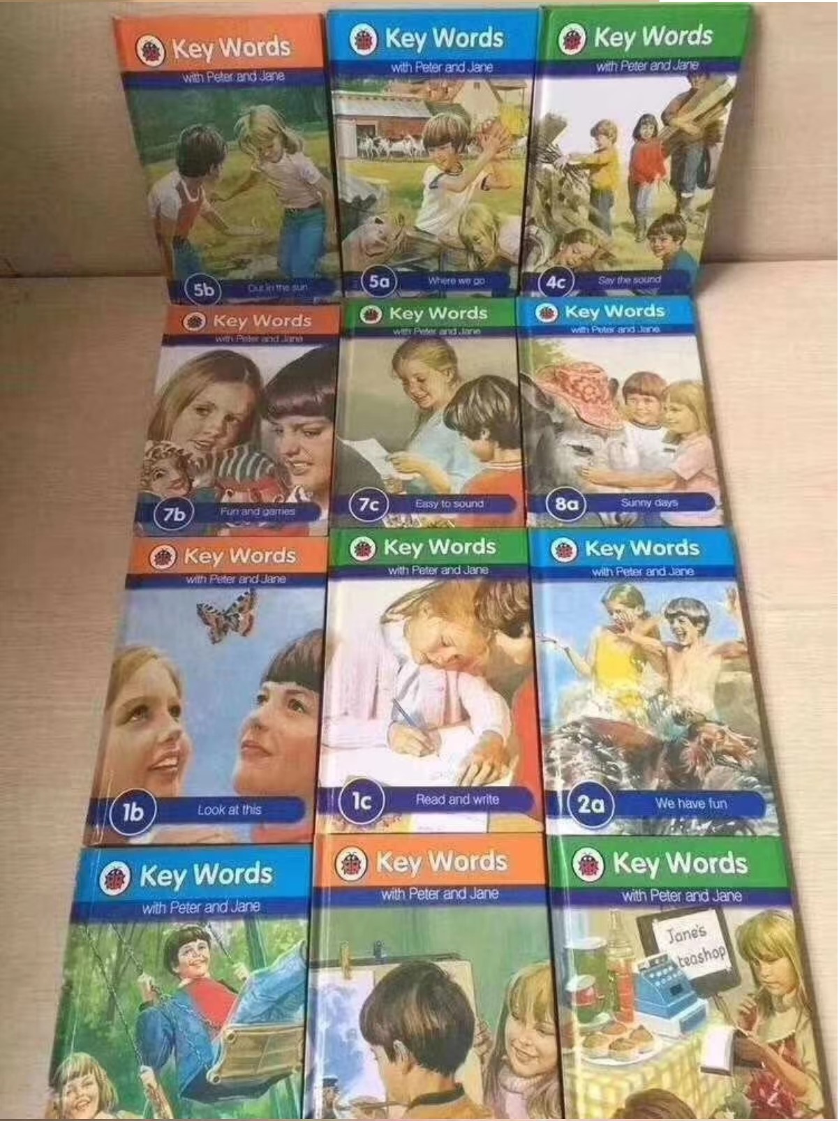 36 Books/set Ladybird Key Words With Peter And Jane English