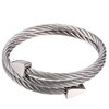 Multilayer triangle stainless steel, steel wire, universal bracelet suitable for men and women, fashionable accessory, wholesale