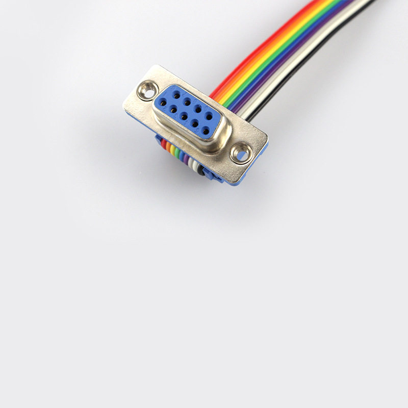 深圳厂家DB9端子线对接插头线连接线束电子线加工 接插件接线