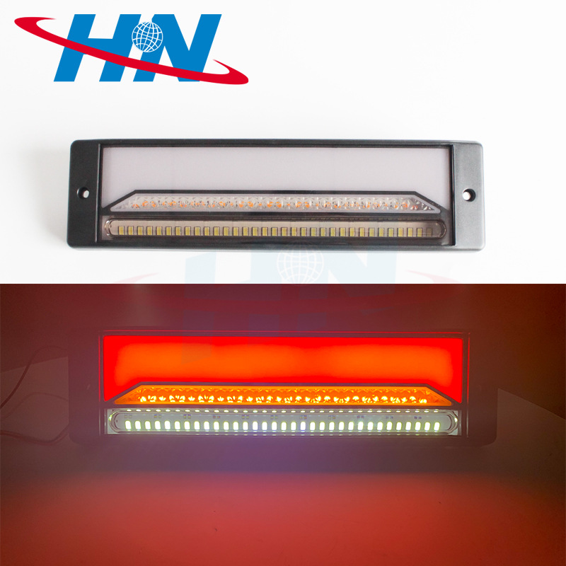 Venta al por mayor universal de camiones pesados 12V 24V 147LED luz lateral luz de freno