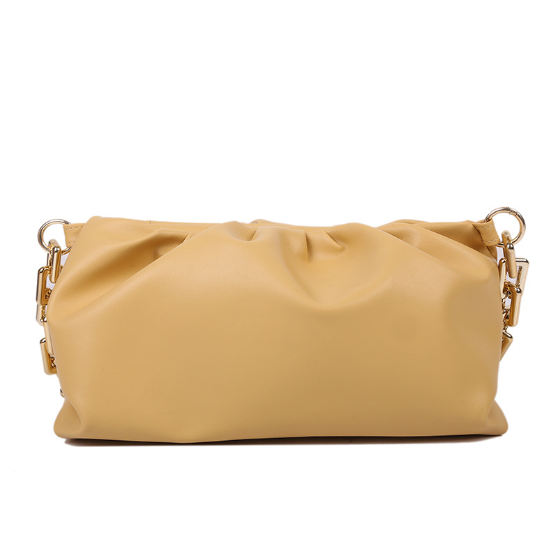270g Weight Lock clasp Closure Type Single Shoulder Strap Strap Type Underarm Bag Bags Type Casual, Shopping Occasion Pu Leather Material Solid Color Pattern All Seasons Season Women's Gender Streetwear Style Medium Size Women's Medium Pu Leather Solid Color Streetwear Cloud Shape Lock Clasp Underarm Bag 49