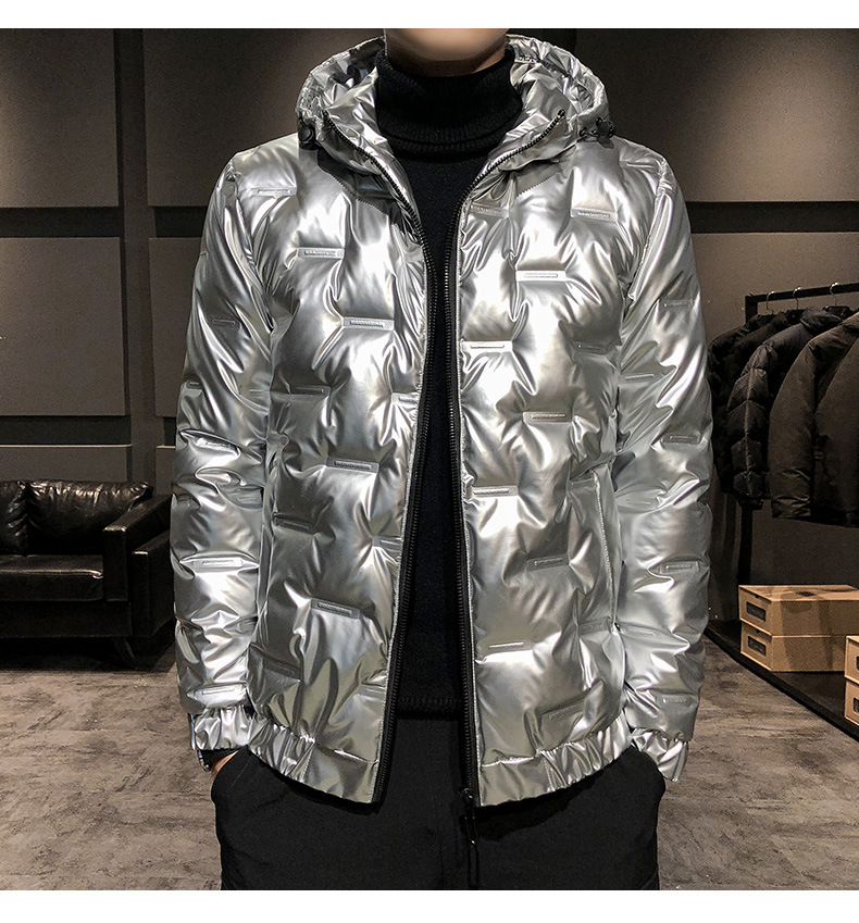 2023 New Trendy Bright Face da uomo in piumino edizione coreana leggero e slim fit cappotto invernale per ragazzi_voghion.com