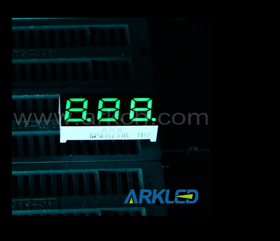 ARK 方舟 0.28英寸三位高亮纯绿色共阳数码管 ARK SP810281G