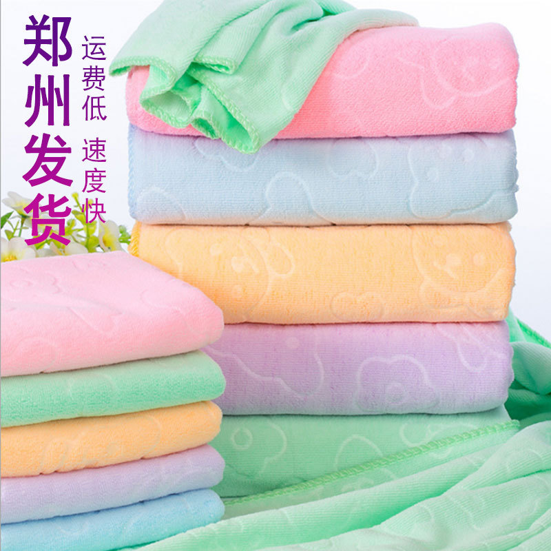 热销新款五彩毛巾强吸水不掉毛 一元模式加厚七彩毛巾大气录音|ms