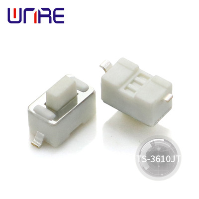 维诺尔微型白色贴片正按键微动TS-3610JT轻触开关厂家直销3*6*5|ms