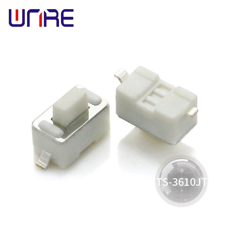 维诺尔微型白色贴片正按键微动TS-3610JT轻触开关厂家直销3*6*5|ms