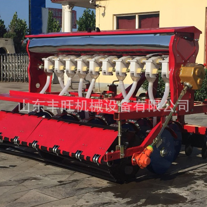 小麦高粱播种机 多功能小麦播种机四轮车带6行谷子高梁大豆播种机