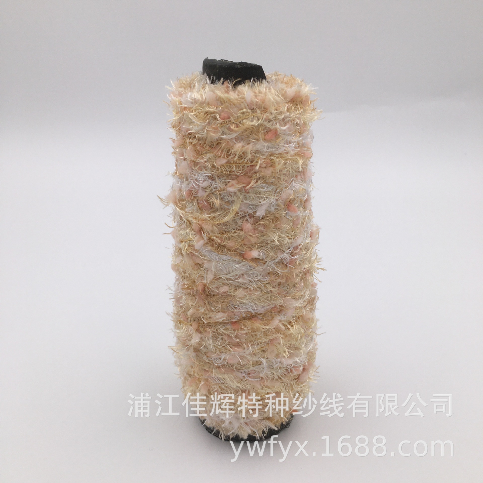 厂家定制 豆豆羽毛纱 100%涤纶 手编制帽子手套围巾 特种纱花式纱